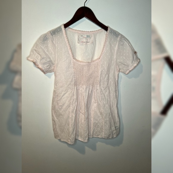 Odd Molly light pink polka dot peplum blouse - Picture 1 of 3